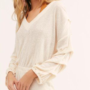 ❤️ Free People Beach Cream White Bambi Mini Dress